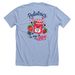 Pediatrics is my JAM, a Heather Baby Blue Premium Unisex Tee (back-view)