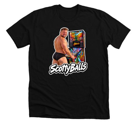 Scotty Flips Balls, a Solid Black Blend Premium Unisex Tee