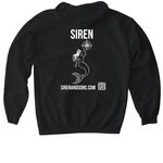 SIREN SECURITY - SIREN&nbsp;, a Black Gildan Softstyle Pullover Hoodie (back-view)