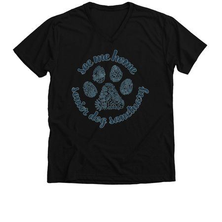 See Me Home Gear, a Solid Black Blend Premium V-Neck Tee