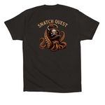 Snatch Daddy Summer: Snatch Quest, a Black Premium Cotton Tee (back-view)