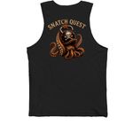Snatch Daddy Summer: Snatch Quest, a Black Premium Cotton Tank (back-view)