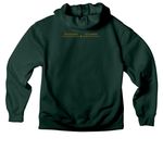 Live By Design Hoodie, a Forest Premium Heavyweight Pullover Hoodie (back-view)