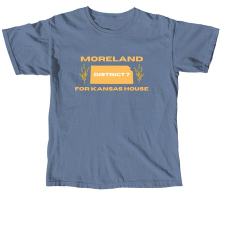 Moreland for Kansas House - Yellow, a Blue Jean Comfort Colors Unisex Tee