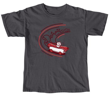 Detroit Allstar Roller Doggies, a Graphite Comfort Colors Unisex Tee