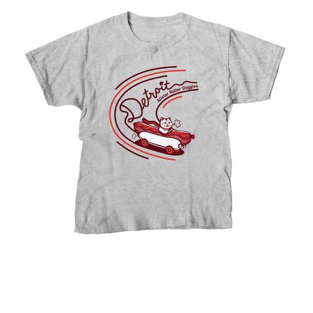 Detroit Allstar Roller Doggies, a Sport Grey Youth Unisex Tee