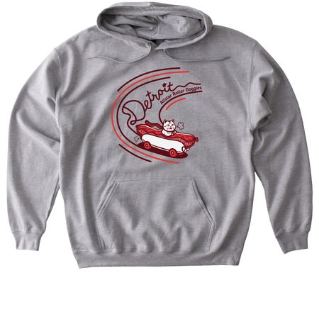 Detroit Allstar Roller Doggies, a Sport Grey Gildan Softstyle Pullover Hoodie