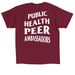 PHPA Official Apparel Collection, a Cardinal Red Classic Unisex Tee (back-view)