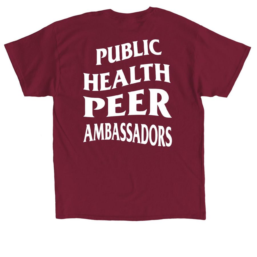 PHPA Official Apparel Collection, a Cardinal Red Classic Unisex Tee (back-view)