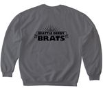 Life of a Skater, a Charcoal Softstyle Crewneck Sweatshirt (back-view)