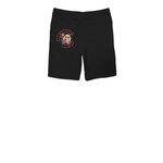 <3 us, a Black Midweight Fleece Shorts (back-view)