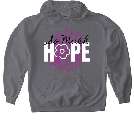 So Much Hope 2, a Charcoal Gildan Softstyle Pullover Hoodie