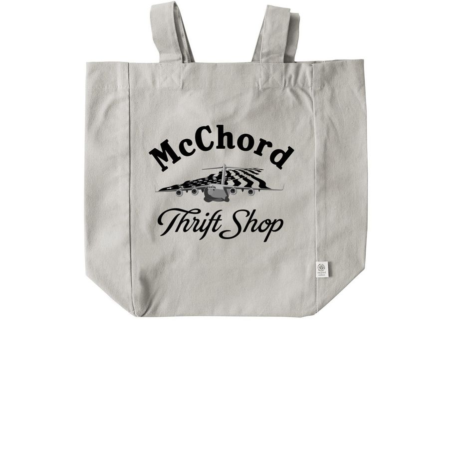 MTS Tote - Black & White, a Natural Recycled Cotton Tote Bag