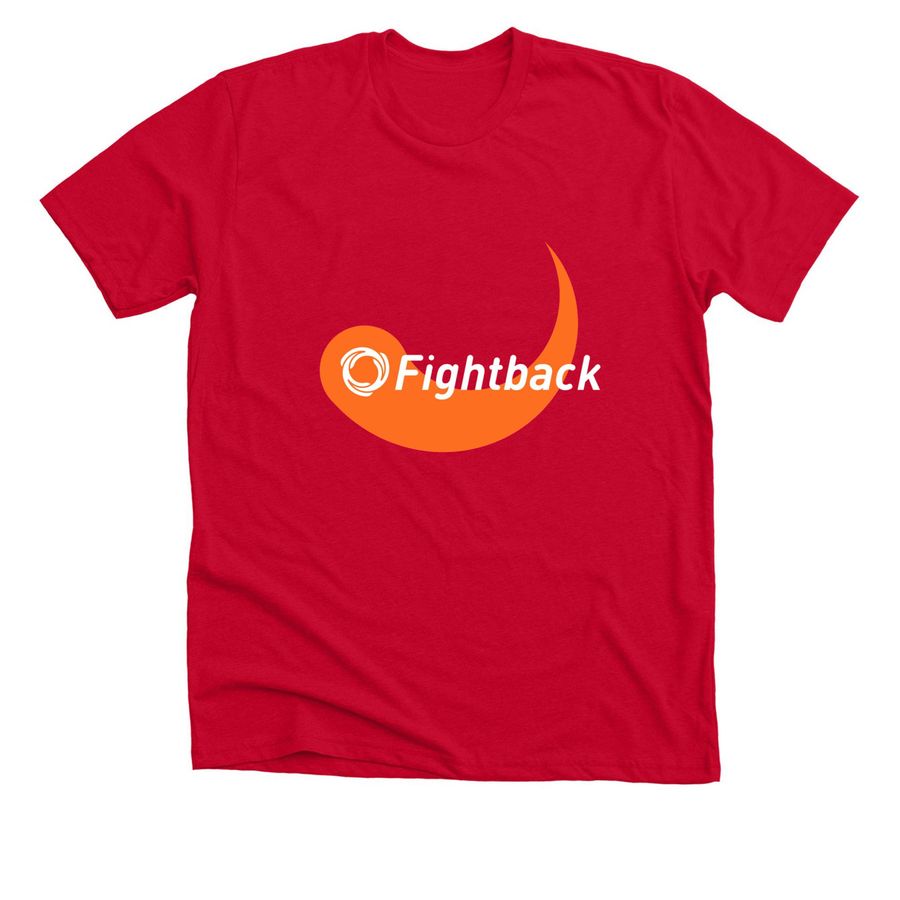 Fightback Unisex Tee, a Solid Red Blend Premium Unisex Tee