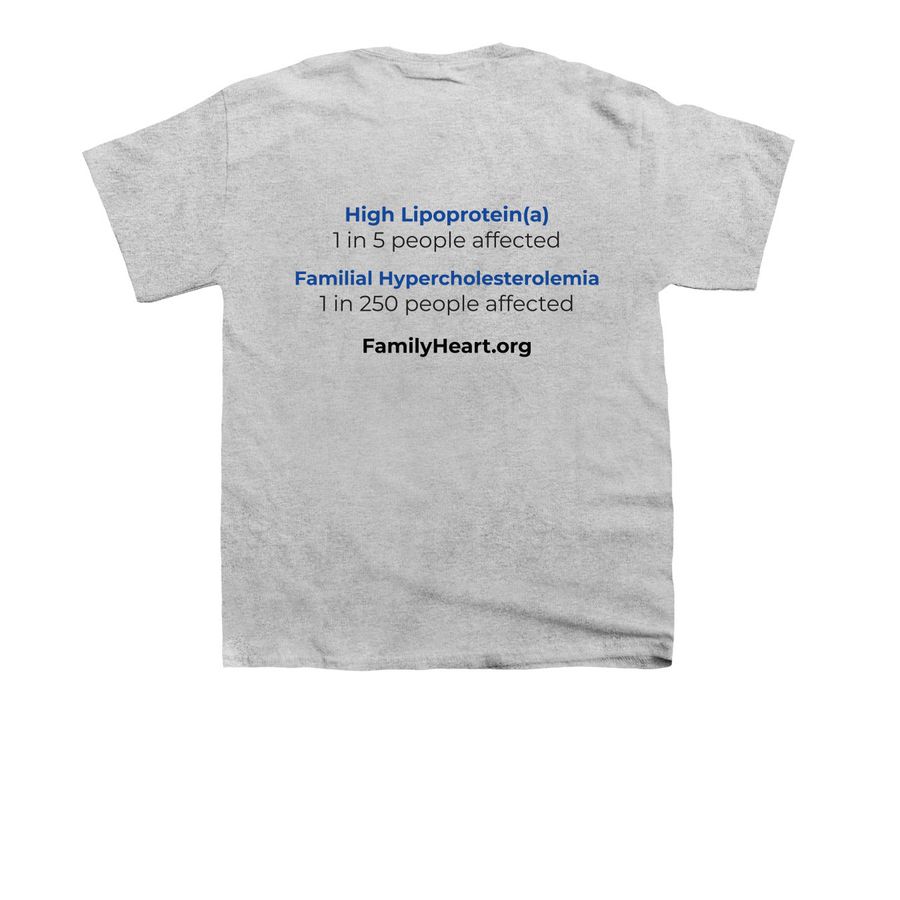 2026 Race to Save More Hearts - Youth Size, a Sport Grey Youth Unisex Tee (back-view)