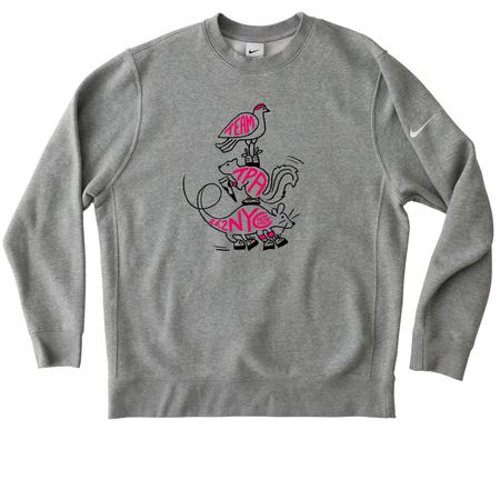 Team TPA NYC Marathon '26 | Performance, a Dark Grey Heather Nike Club Fleece Crewneck Sweatshirt