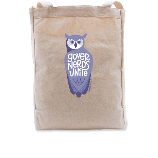 Governerds Unite Owl (Purple) Premium Tote Bag