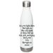 Cancer Conquerors&nbsp;, a White Stainless Steel Water Bottle (back-view)