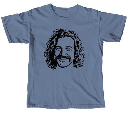 Mustache, a Blue Jean Comfort Colors Unisex Tee