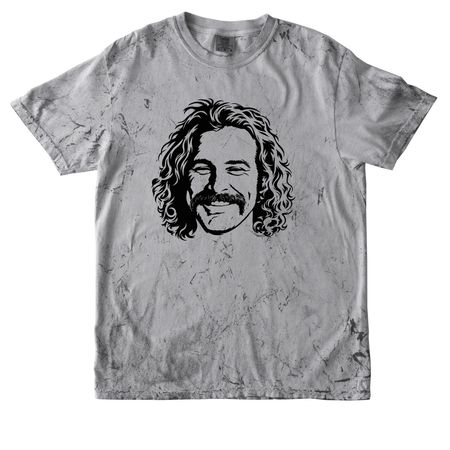 Mustache, a Smoke Comfort Colors Colorblast Tee