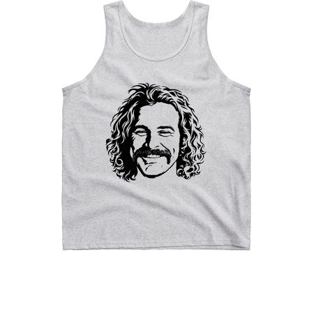 Mustache, a Sport Grey Classic Unisex Tank Top