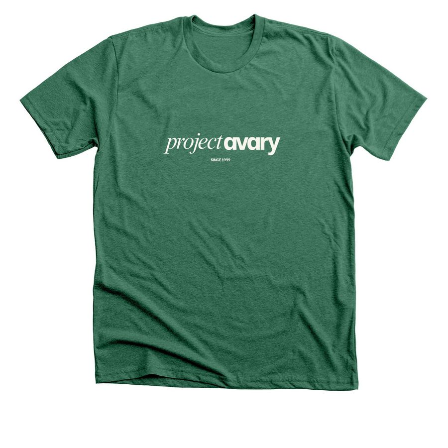 The Avary Essential, a Heather Grass Green Premium Unisex Tee