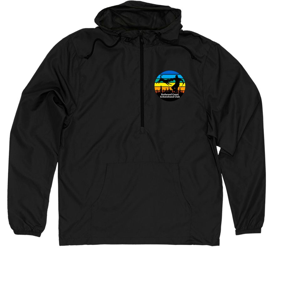 RCSC Jackets, a Black Quarter-Zip Windbreaker