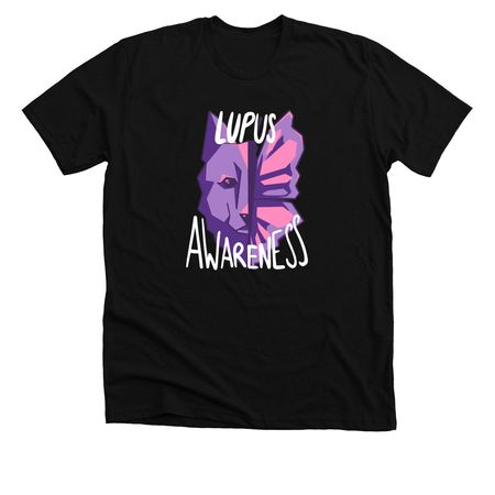 2023 Lupus Awareness "Butterwolf" T-shirts&nbsp;, a Solid Black Blend Premium Unisex Tee