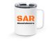 Roque and Huck, a White Stainless Steel Travel Mug