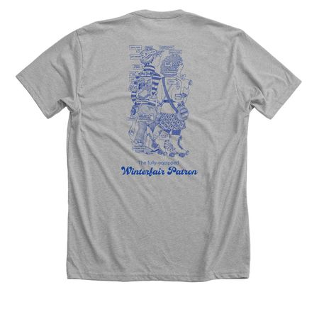 S.Sturgill Winterfair Patron&nbsp;, a Athletic Heather Premium Unisex Tee (back-view)