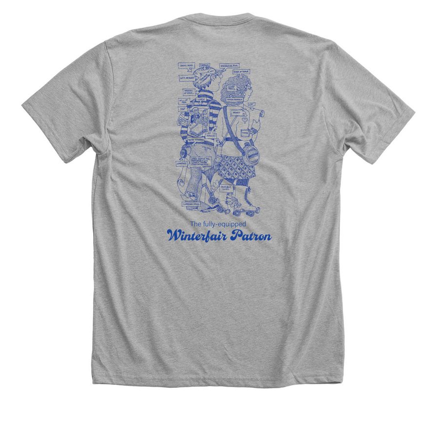 S.Sturgill Winterfair Patron&nbsp;, a Athletic Heather Premium Unisex Tee (back-view)