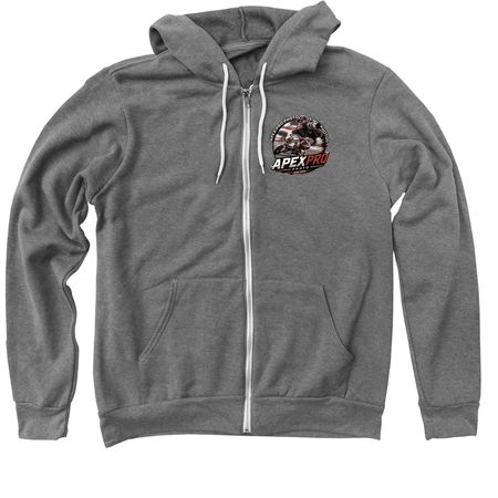 Apex Pro Photo, a Deep Heather Zip Up Hoodie
