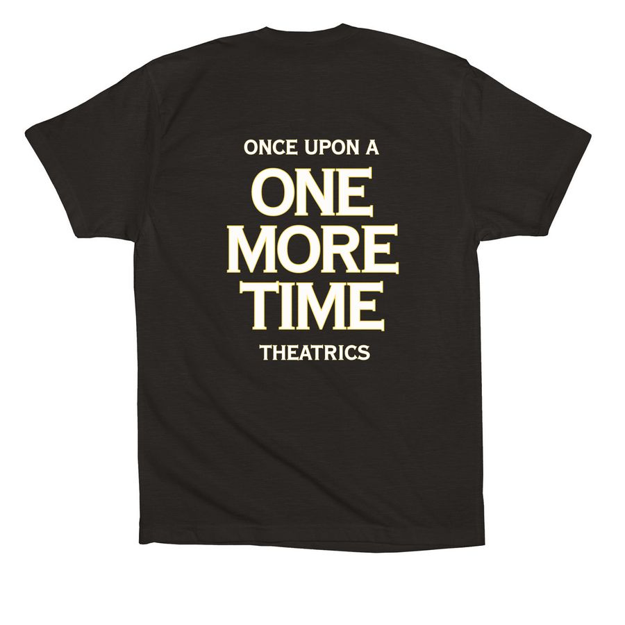 ONE MORE TIME - SRS 2026, a Black Premium Cotton Tee (back-view)