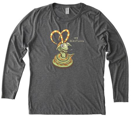 Mambex, aka Ma, a Aluminum Grey Allmade Eco Triblend Women?s Long Sleeve Tee