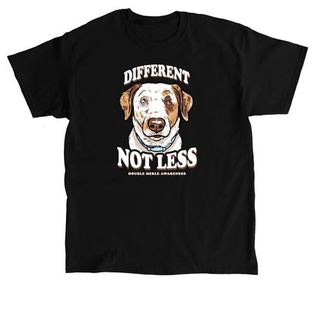 Different, not less, a Black Classic Unisex Tee
