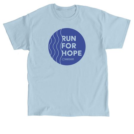 Run for Hope with Hawassa Hope, a Light Blue Classic Unisex Tee