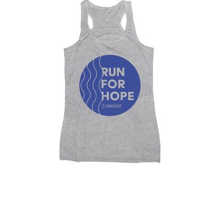 Run for Hope with Hawassa Hope, a Athletic Heather Women's Racerback