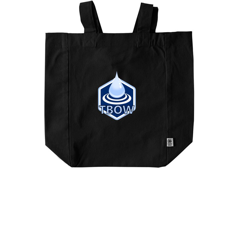 Bags for Kenya, Africa Clean Water Project, a Black Recycled Cotton Tote Bag