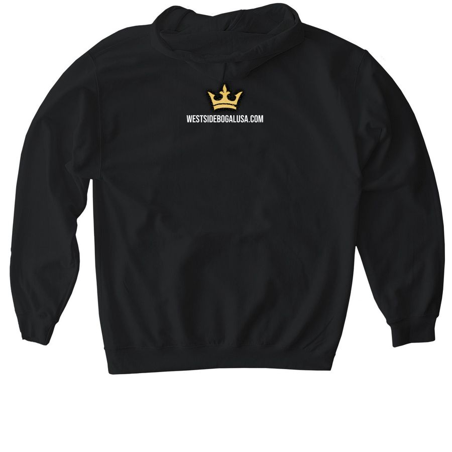 KINGDOM KIDS FUNDRAISER, a Black Gildan Softstyle Pullover Hoodie (back-view)