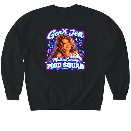 Mod squad&nbsp;, a Black Softstyle Crewneck Sweatshirt