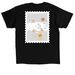 Running for MEB, a Black Classic Unisex Tee (back-view)