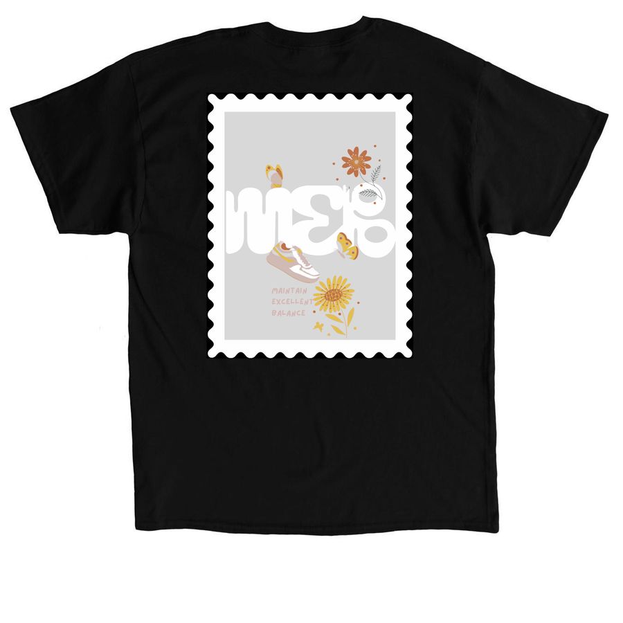 Running for MEB, a Black Classic Unisex Tee (back-view)