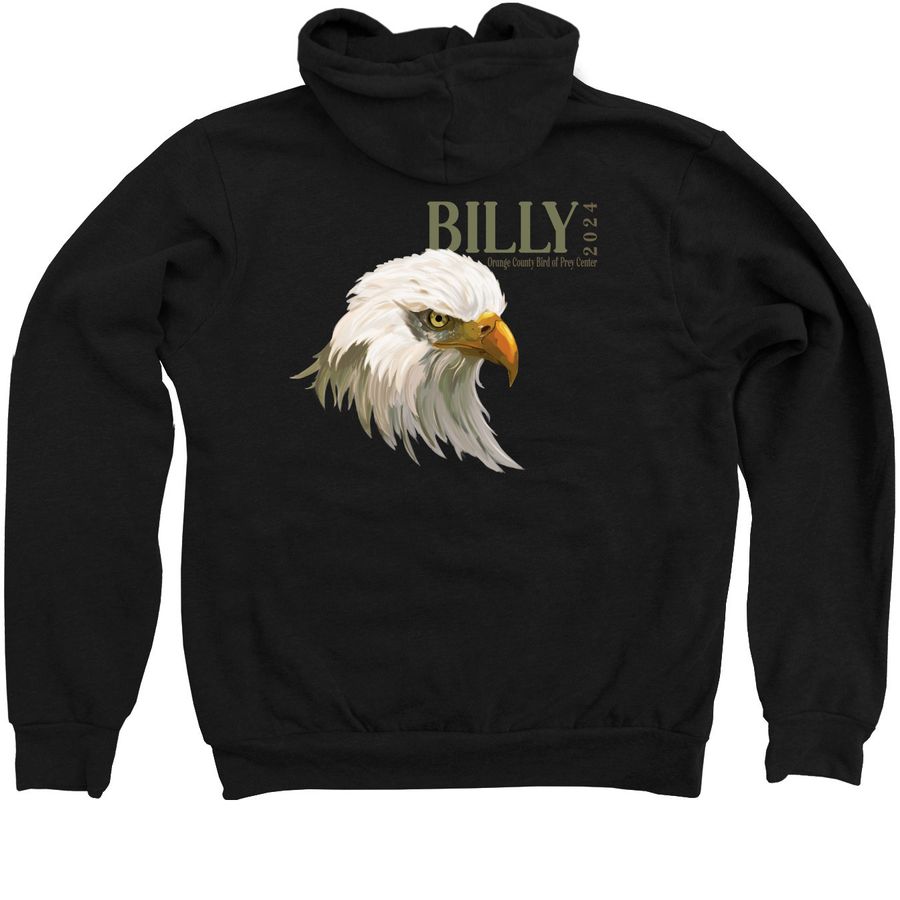 Zip Hoodie with Billy logo, a Black Zip Up Hoodie