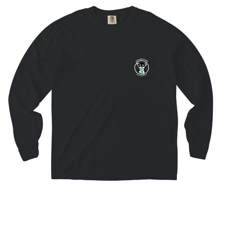 Pocket = Purpose, a Black Comfort Colors Long Sleeve Pocket Tee