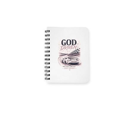 God-Driven Notebook, a White Spiral Notebook