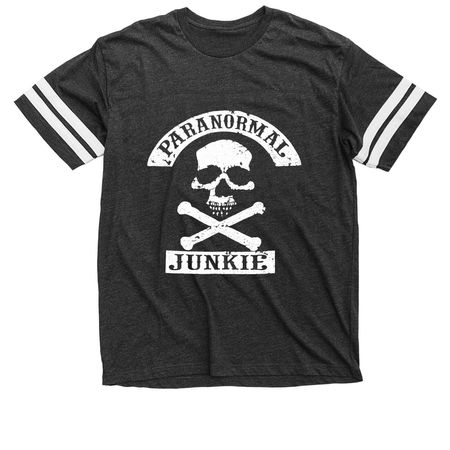 Paranormal Junkie, a Vintage Smoke / White Football Jersey Tee