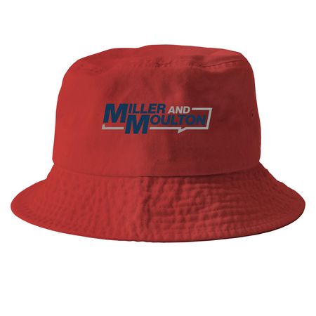 Bucket Hats, a Red Printed Bucket Hat