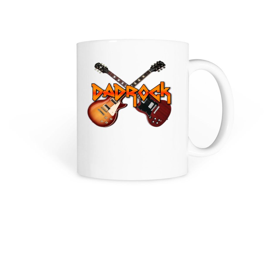 DadRock LP/SG Mug, a White Coffee Mug