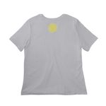 CHOP logo, a Solid Athletic Grey Women?s Relaxed Cotton Tee (back-view)
