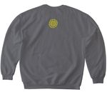 CHOP logo, a Charcoal Softstyle Crewneck Sweatshirt (back-view)